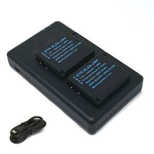 Replacement Battery Kit for Leica D-Lux 8 (2-Pack, 1100mAh) + Dual USB Charger