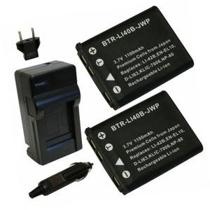 Casio NP-80 - Charger with EU Plug & Car Adapter