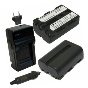 Sony NP-FM500H - Charger with EU Plug & Car Adapter