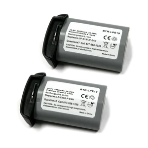Replacement Battery (2-Pack) for Canon EOS-1D Mark III (3350mAh)