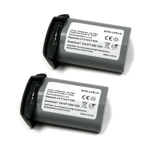 Replacement Battery (2-Pack) for Canon EOS-1Ds Mark III (3350mAh)