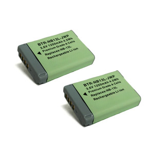 Replacement Battery (2-Pack) for Canon PowerShot G7 X (1250mAh)