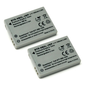 Replacement Battery (2-Pack) for Canon PowerShot SD950 IS (1400mAh)