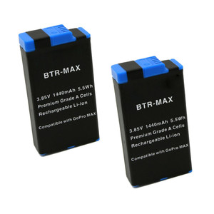 Replacement Battery (2-Pack) for GoPro MAX (1440mAh)