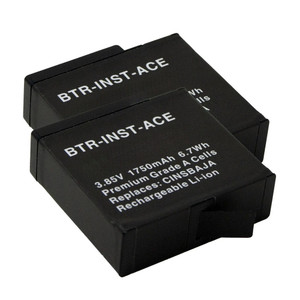 Replacement Battery (2-Pack) for Insta360 Ace CINSABGA (1750mAh)