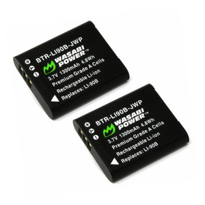 Replacement Battery (2-Pack) for Olympus Tough TG-2 iHS (1300mAh)