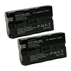 Replacement Battery (2-Pack) for Sony CCD-SC55 (2600mAh)