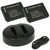 Nikon EN-EL12 Replacement Battery Kit (2-Pack, 1450mAh) + Dual USB Charger