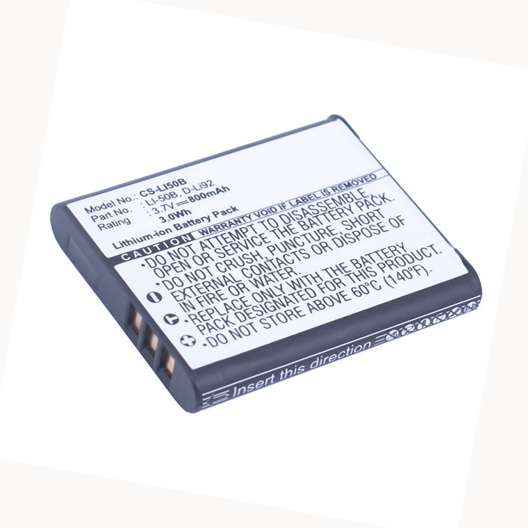 Replacement Battery for Olympus Tough TG-620 his (800mAh)