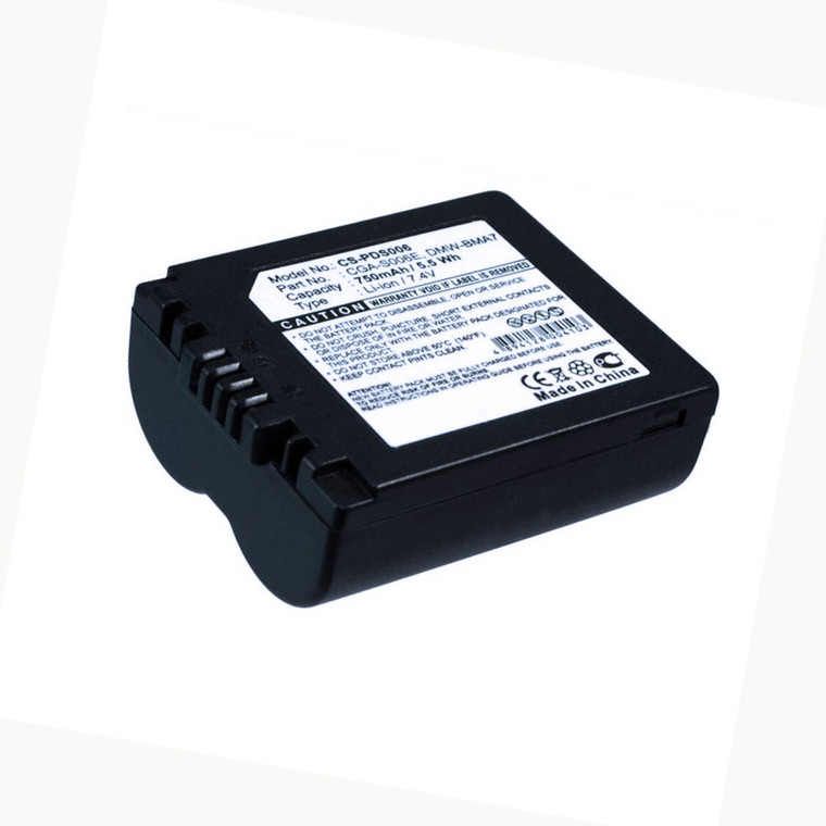 Replacement Battery for Panasonic CGR-S006E/1B (750mAh)