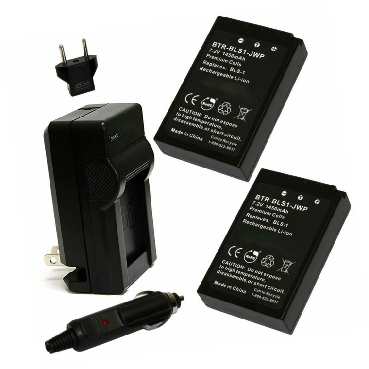 Olympus E-620 - Charger with EU Plug & Car Adapter