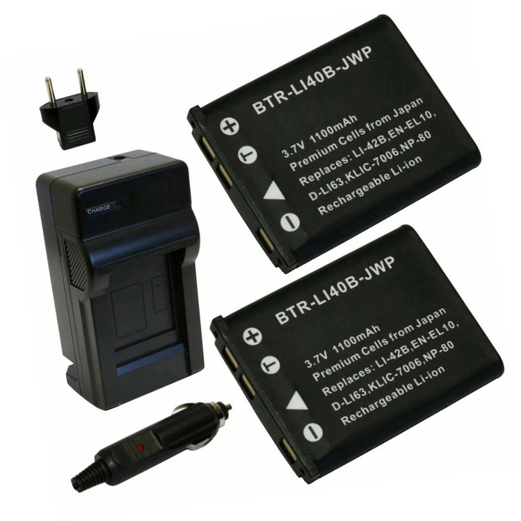 Casio Exilim EX-Z670 - Charger with EU Plug & Car Adapter