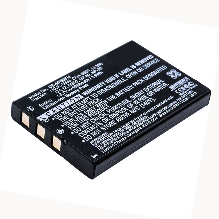 Replacement Battery for Vivitar 02491-0019-00 (1050mAh)