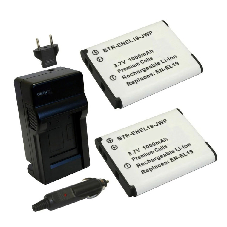 Nikon Coolpix A100 - Charger with EU Plug & Car Adapter