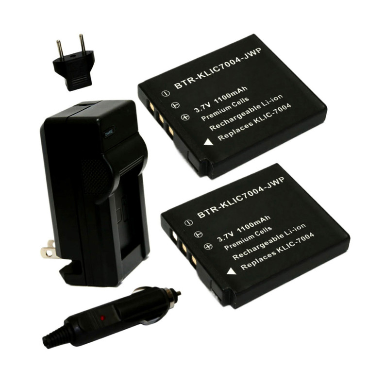 Pentax Q-S1 - Charger with EU Plug & Car Adapter