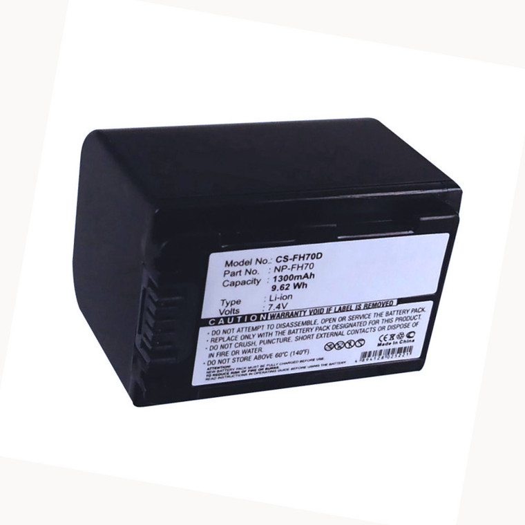 Replacement Battery for Sony DCR-DVD106E (1300mAh)