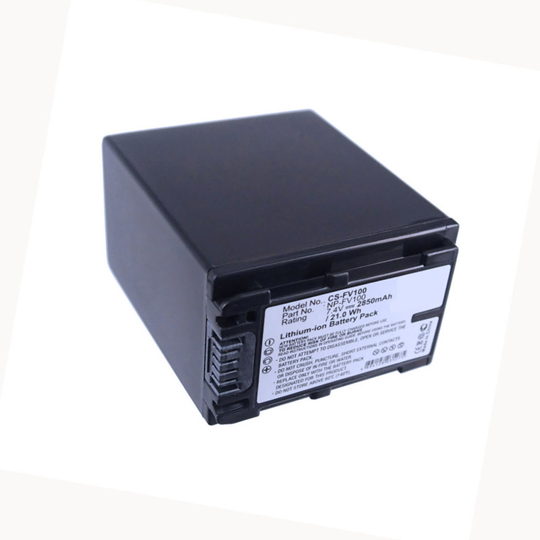 Replacement Battery for Sony DCR-SX44/E (2850mAh)