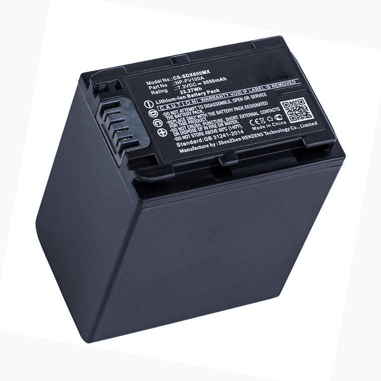 Replacement Battery for Sony FDR-AX45 (3050mAh)