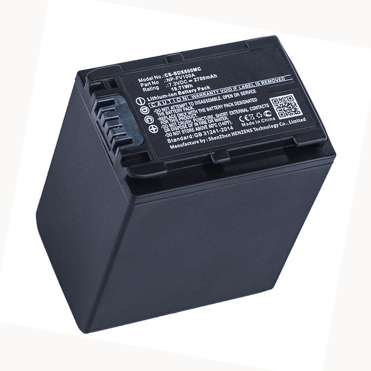Replacement Battery for Sony FDR-AXP33 (2700mAh)