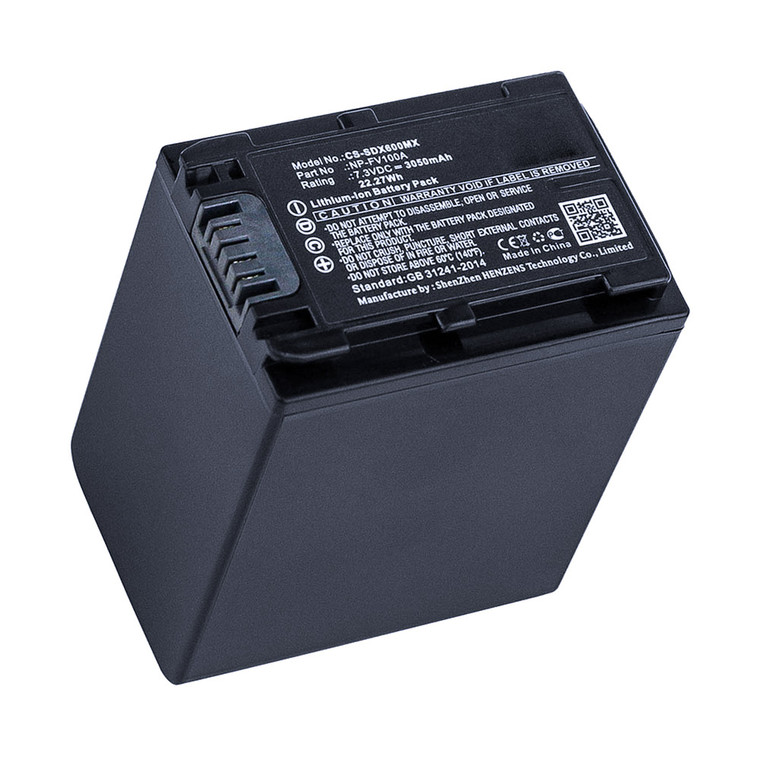 Replacement Battery for Sony FDR-AXP33 (3050mAh)