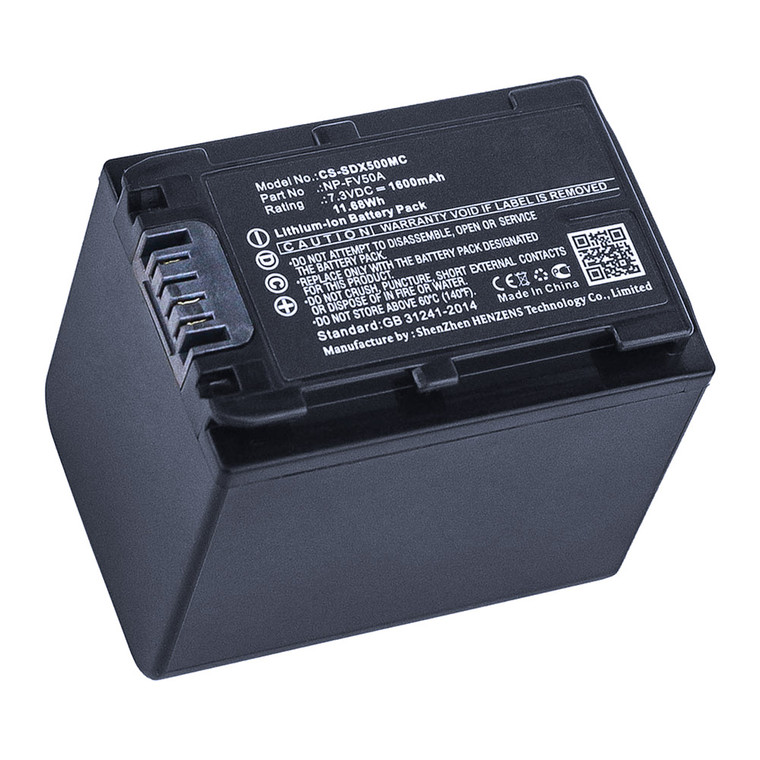 Replacement Battery for Sony HDR-CX680 (1600mAh)
