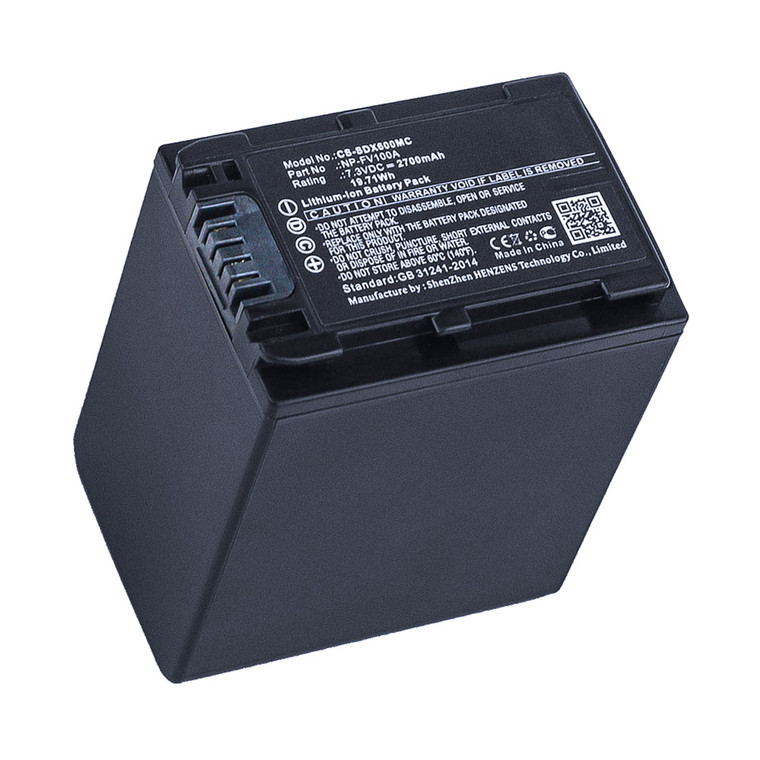 Replacement Battery for Sony HDR-CX680 (2700mAh)
