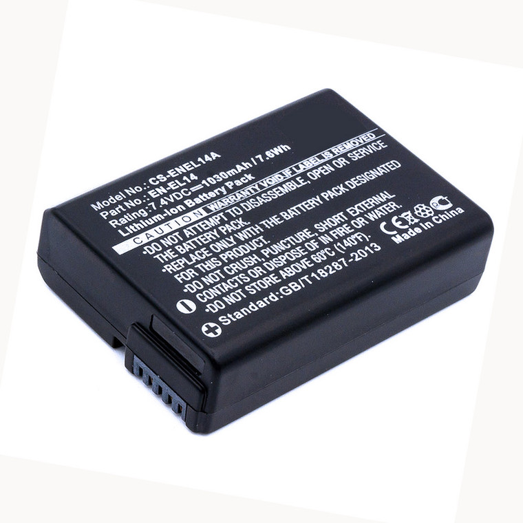 Replacement Battery for Nikon D3100 (1030mAh)