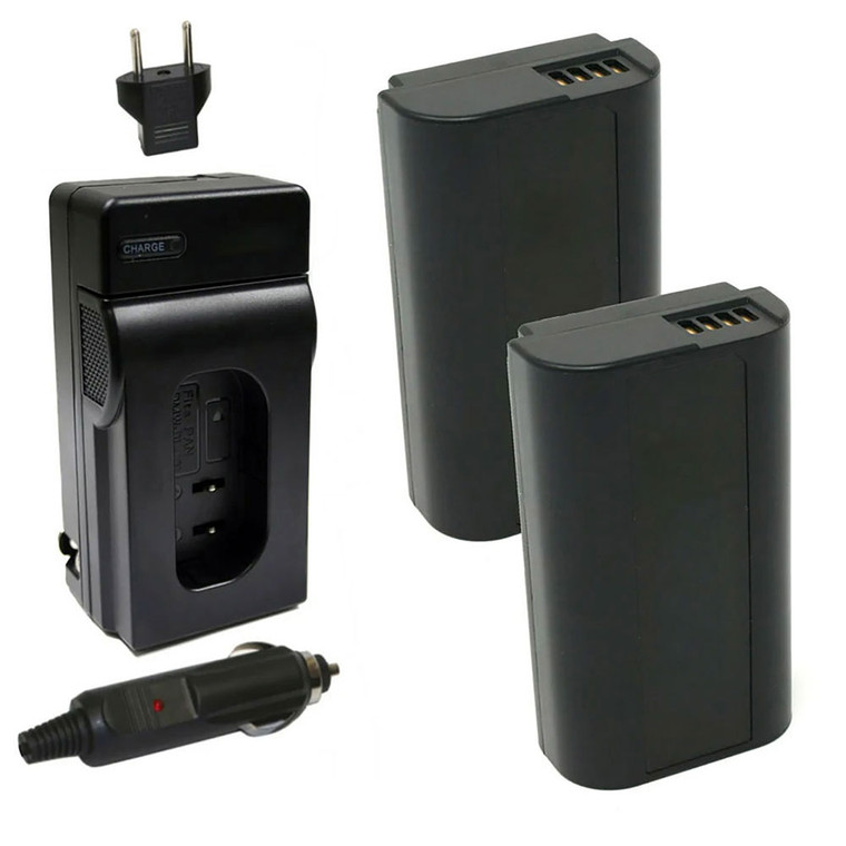 Replacement Battery Kit for Panasonic DMW-BLJ31 (2-Pack, 3500mAh) + Charger & Car Adapter