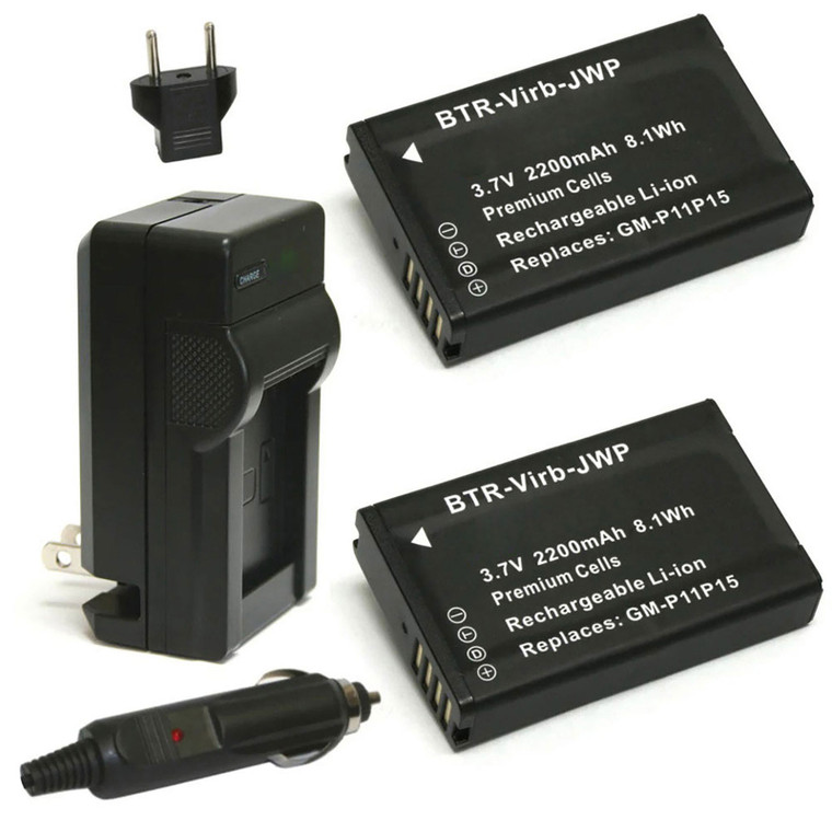 Garmin 010-11654-03, VIRB, VIRB Elite - Charger with EU Plug & Car Adapter