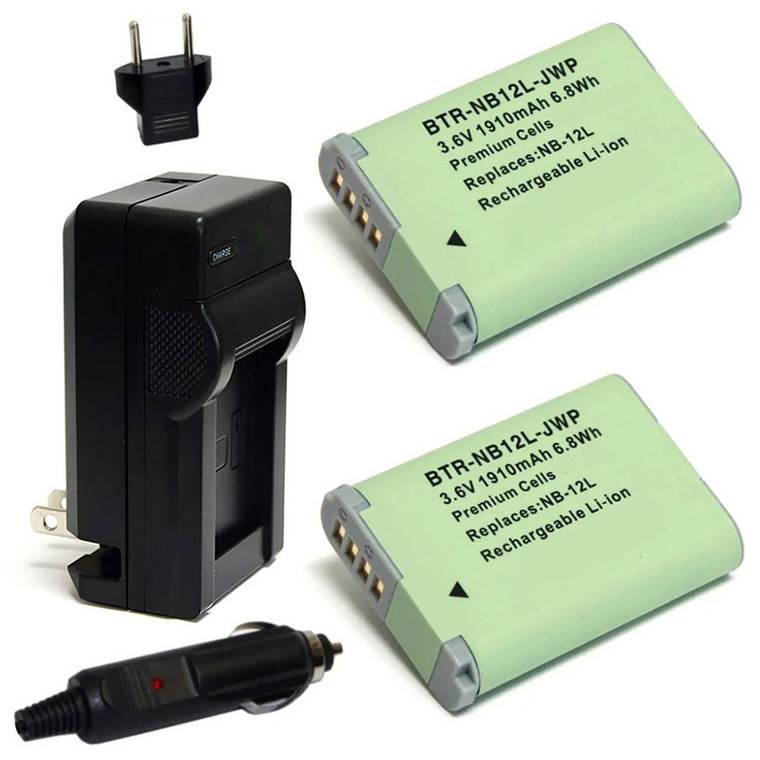 Canon NB-12L - Charger with EU Plug & Car Adapter