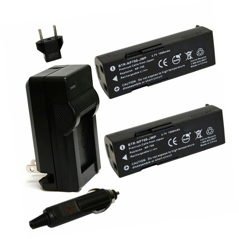 Konica Minolta NP-700 - Charger with EU Plug & Car Adapter