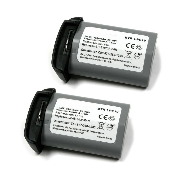 Replacement Battery (2-Pack) for Canon EOS R3 (3350mAh)