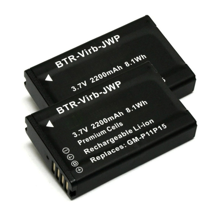 Replacement Battery (2-Pack) for Garmin Alpha 200i/T 5 Dog Tracking Bundle (2200mAh)