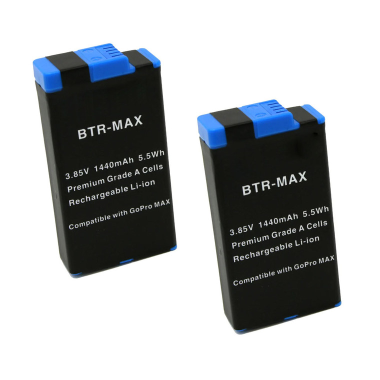 Replacement Battery (2-Pack) for GoPro MAX (1440mAh)