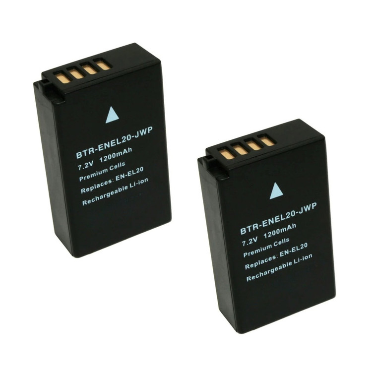 Replacement Battery (2-Pack) for Nikon 1 AW1 (1200mAh)