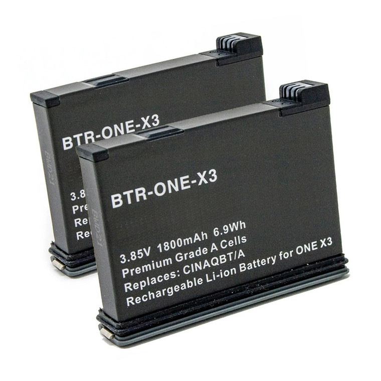 Replacement Battery (2-Pack) for Insta360 X3 (1800mAh)