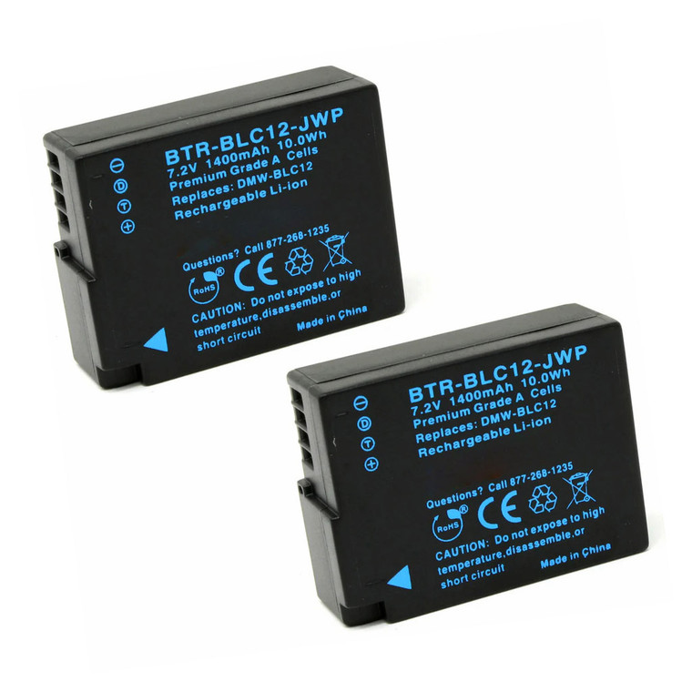 Replacement Battery (2-Pack) for Leica Q-P (1400mAh)