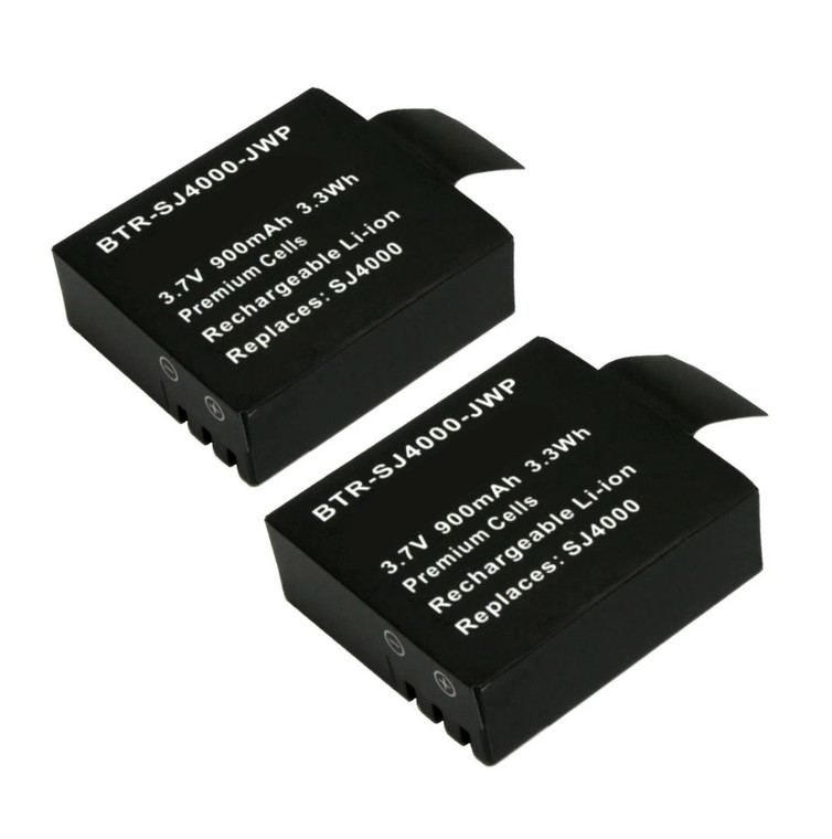 Replacement Battery (2-Pack) for SJCAM Kebo (900mAh)