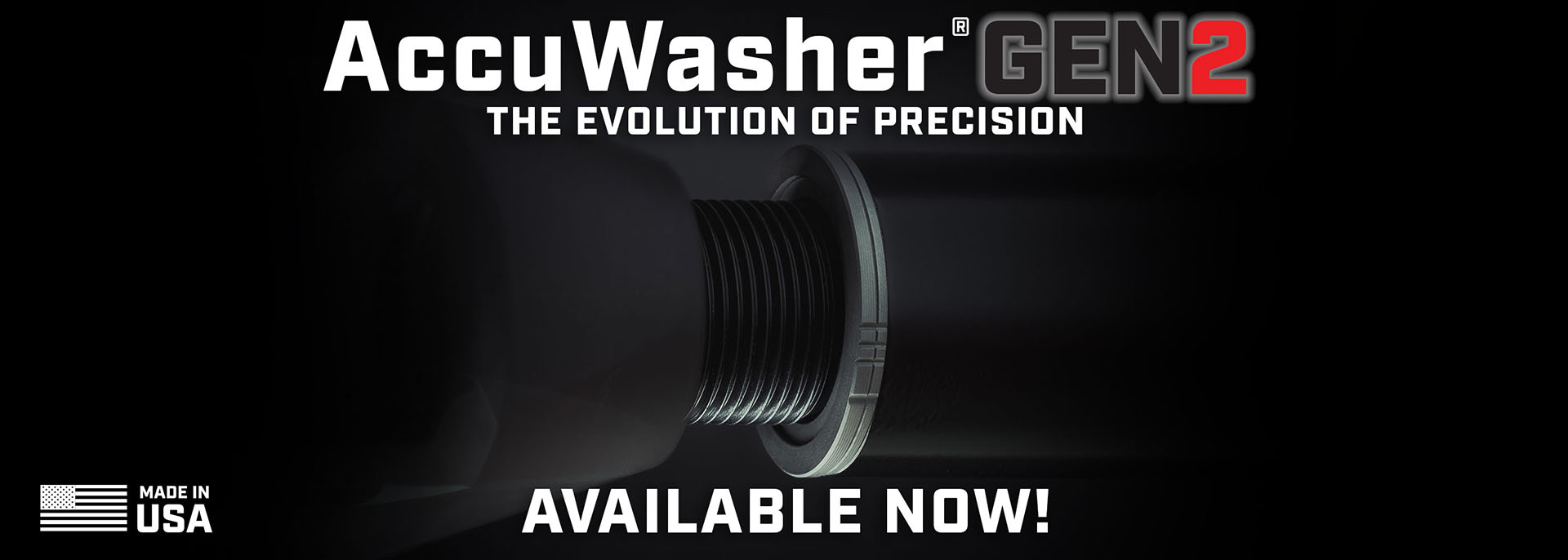 Precision Armament AccuWasher Gen 2 Muzzle Device Alignment system. The Evolution of Precision. Now Available. Now Available. Made in USA.