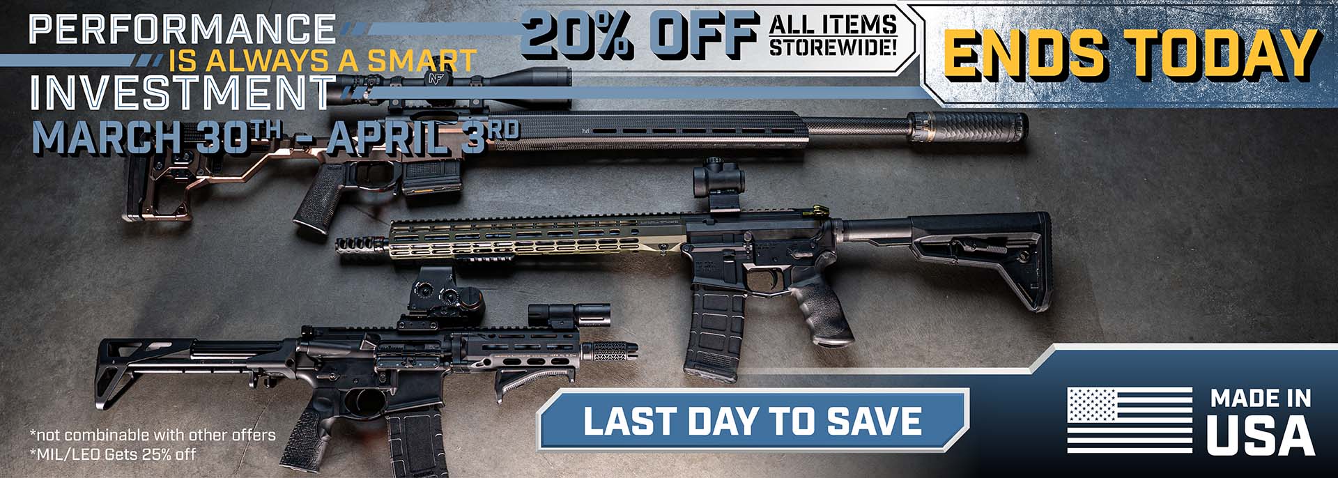 LAST DAY for 20% off sitewide