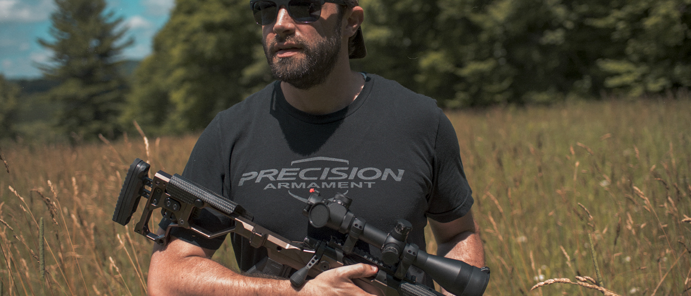 Precision Armament t-shirt with Christensen MPR