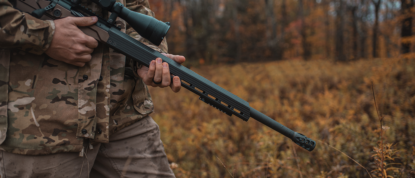 M41 radial muzzle brake on Christensen MPR