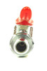 Gas Shutoff valve with check 1/4" thread x 5/16" barb