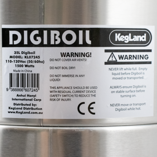 DigiBoil Electric Kettle | Gen 2 | 35L | 9.25G | 110V