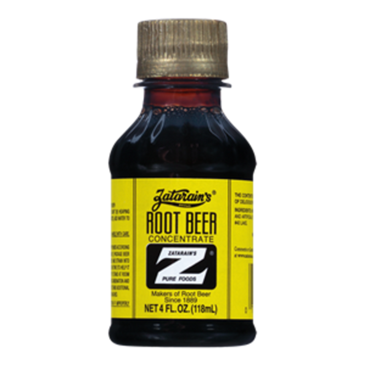 Zatarains Root Beer Soda Concentrate Extract - 4 fl oz.