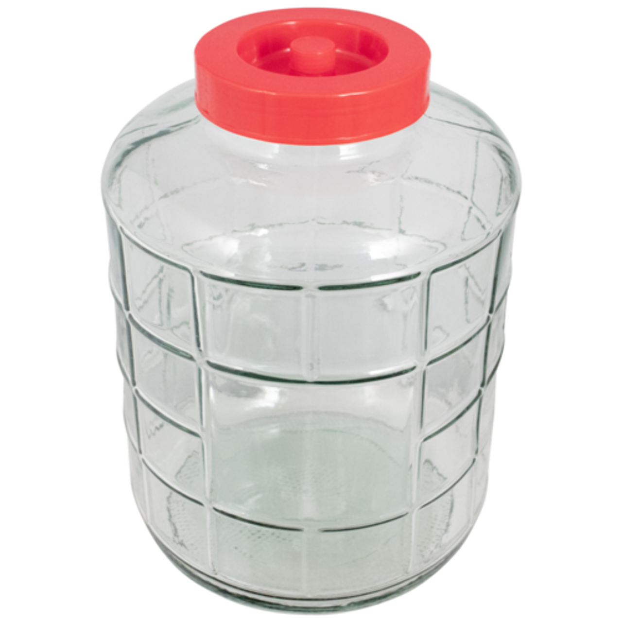 Farro Glass | 6.8 Gallon Glass Carboy | Wide Mouth | Airlock Lid | Carrying Harness