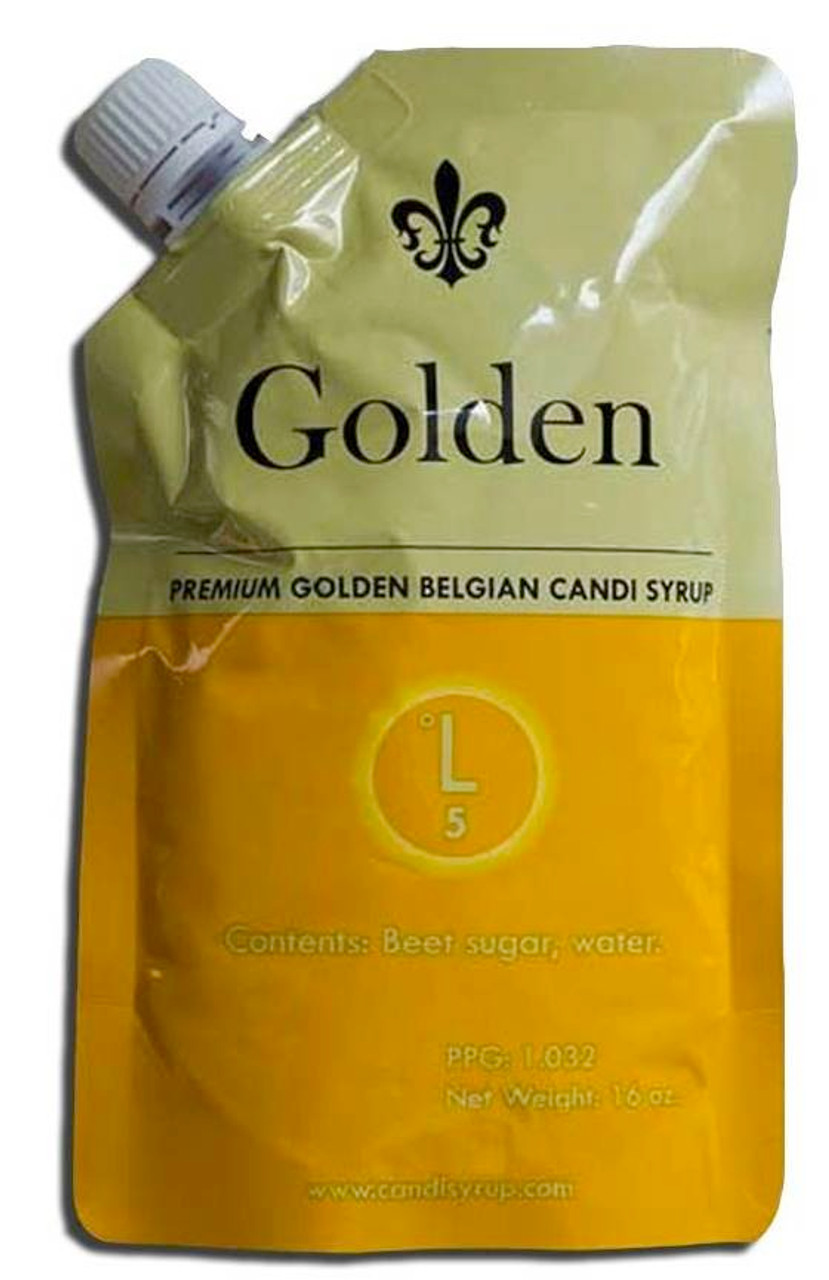 Golden Belgian Candi Syrup 5 Lovibond 1 Lb Pouch