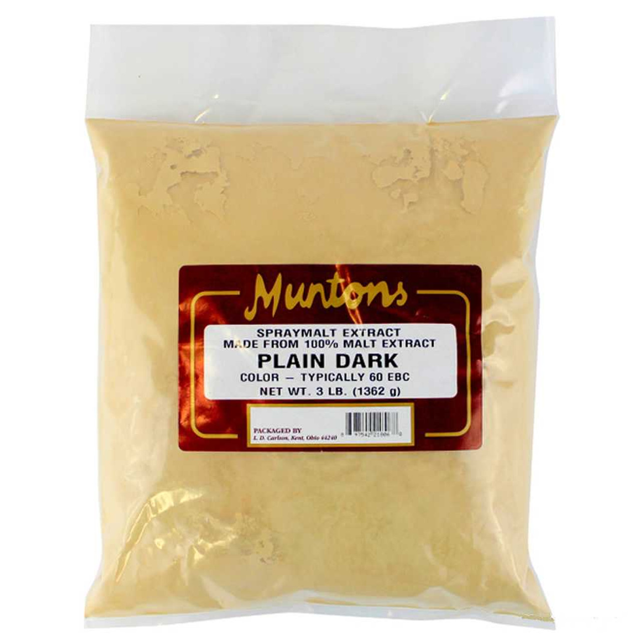 Muntons 3 Lb Plain Dark Spray Dried Malt Extract