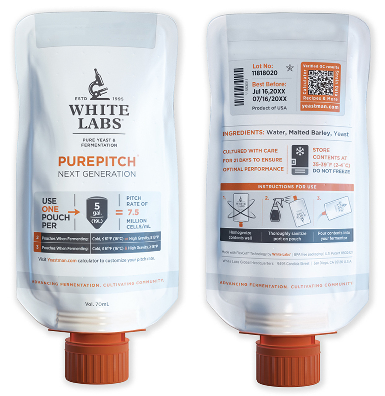 White Labs WLP060 American Ale Yeast Blend PurePitch®