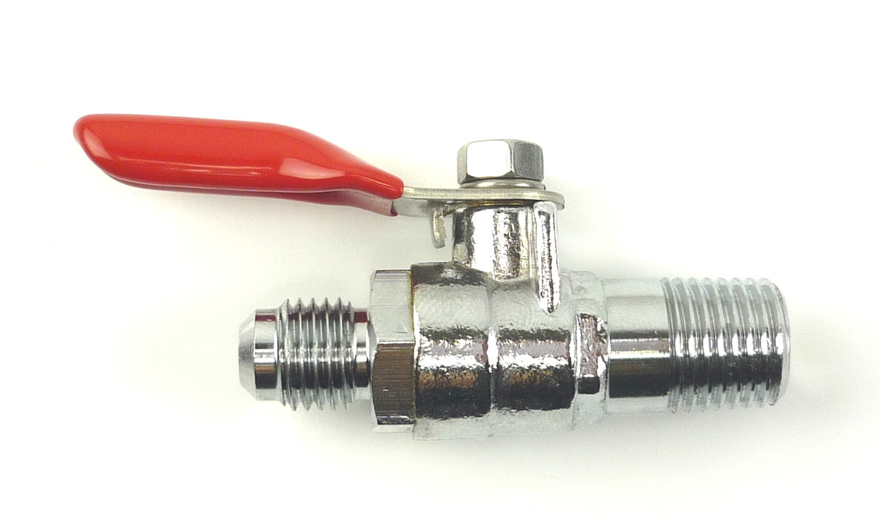 Gas Shutoff valve with check 1/4" MPT x 1/4" MFL